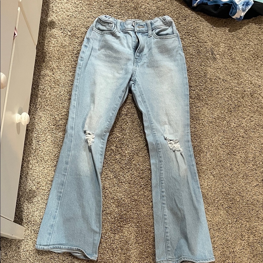Old Navy Light Blue Flare Jeans